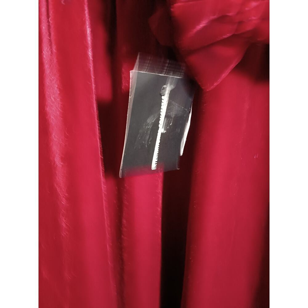 INC Red Velour Toddler Girl’s Dress 10/12 – Self-Tie Waist, Long Sleeve Holiday - Picture 3 of 6